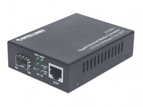 INTELLINET Gigabit Ethernet to SFP Media Converter