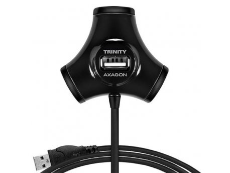 Axagon USB HUB 4xUSB2.0 Trinity Black
