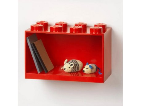 LEGO POLICA U OBLIKU KOCKE (8), CRVENA