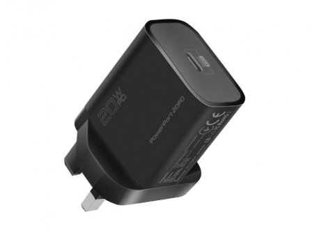 PROMATE PowerPort Zidni punjač USB-C port crni