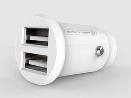 JELLICO Auto punjač JN-31, 3.1A 2xUSB priključka beli