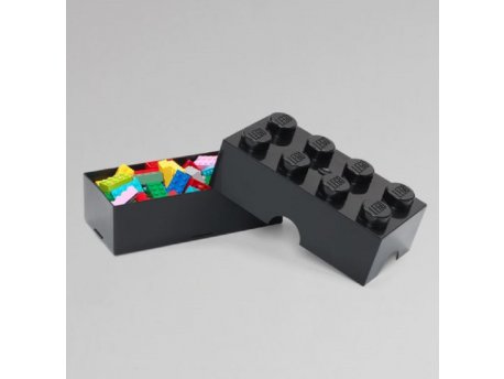 LEGO KUTIJA ZA ODLAGANJE ILI UŽINU, MALA (8): CRNA