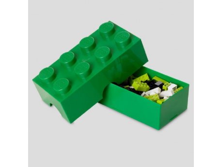 LEGO KUTIJA ZA ODLAGANJE ILI UŽINU, MALA (8): TAMNO ZELENA