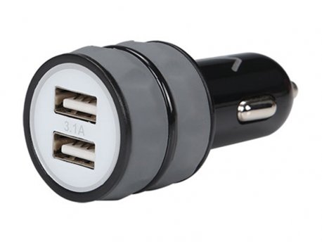 Delicate-Amazing DT0001BK Auto punjač, 3.1A 2xUSB, crni