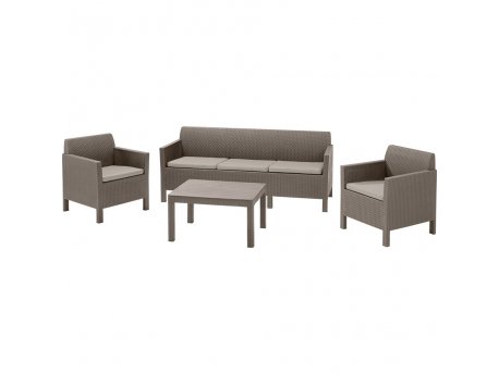 KETER ORLANDO 3 seater Baštenski set, kapućino