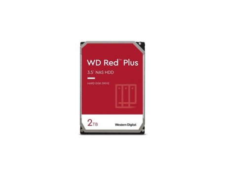 WESTERN DIGITAL 2TB WD20EFZX RED Plus 5400rpm 128MB recertified