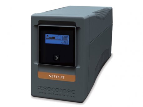 SOCOMEC UPS NeTYS PE 1500VA/900W 230V 50/60Hz AVR, Step wave, LCD displej, RJ45, 1xUSB