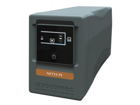SOCOMEC UPS NeTYS PE 850VA/480W 230V 50/60Hz AVR, Step wave, RJ45, 1xUSB