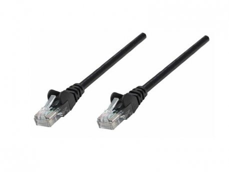 OSTALI Network Cable, Cat6 compatible, CCA, U/UTP, PVC, 0.25 m, Black