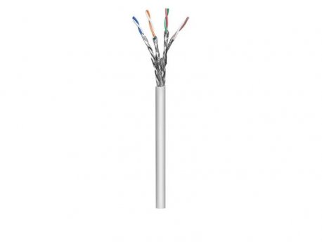 INTELLINET Bulk Cable Cat7, S/FTP,Solid,100 m,23 AWG,Gray