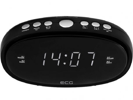 ECG Radio budilnik RB 010 Black