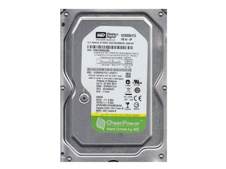 WESTERN DIGITAL 500GB WD5000AVCS  3.5/500GB /16MB/SATA/7200 rpm refurbished