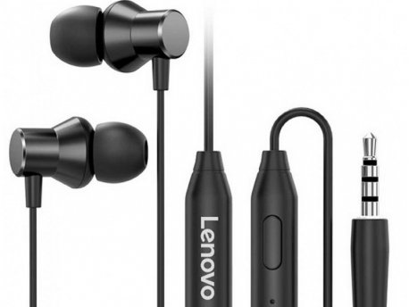 LENOVO HF130 Metal Headset, Black