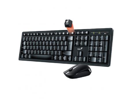 GENIUS Bežična tastatura i miš KM-8200 US (Crna)
