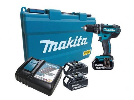 MAKITA Akumulatorska vibraciona bušilica odvijač DHP482RFE3