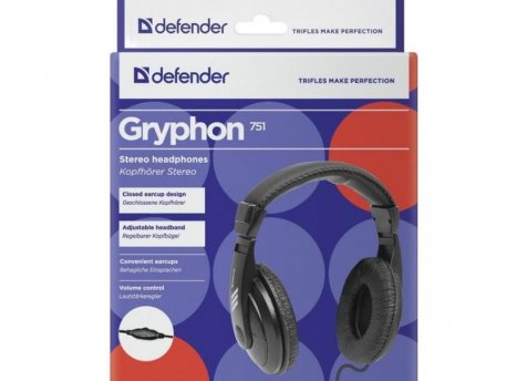 OSTALI Slušalice Defender Gryphon 751, crne