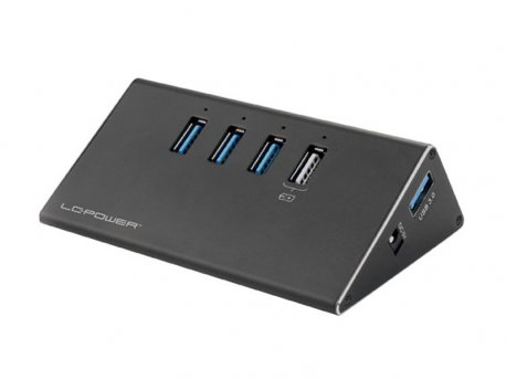 LC POWER HUB LC-HUB-ALU-2B-4 USB3.0 Aluminium
