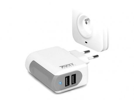 PORT DESIGN Zidni punjač 2xUSB