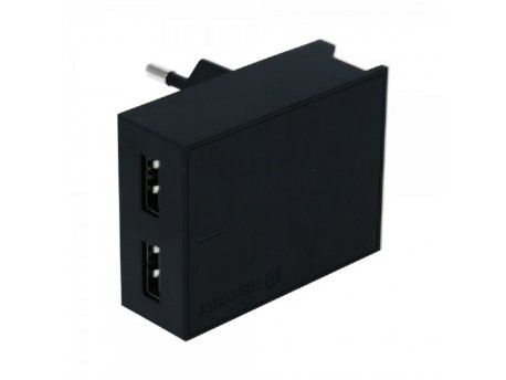 SWISSTEN Kuciste Punjaca 3A 2xUsb (Crna)