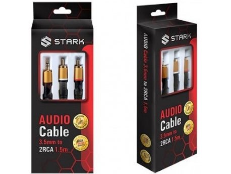STARK Kabl audio3.5mm na 2RCA M-M(High sound quality)1.5m