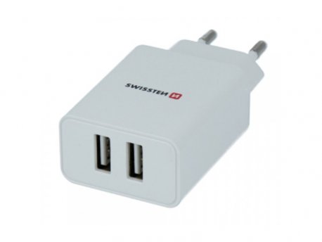 SWISSTEN Kućni Punjač 2.1A 2xUSB Micro (Bela)