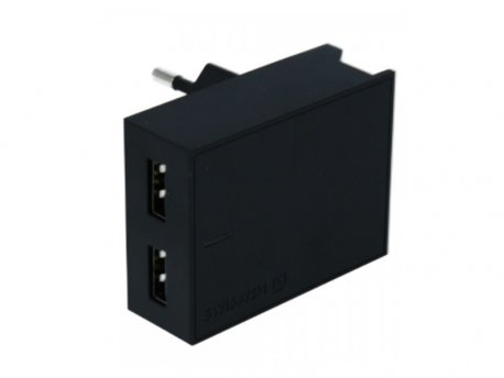 SWISSTEN Kućni Punjač 3A 2xUSB Lightning (Crna)