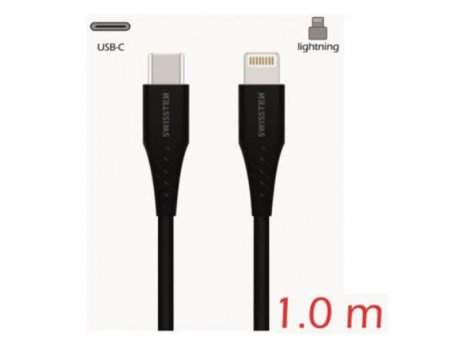 SWISSTEN USB Data Cable USB C na Lightning 1m (Crna)