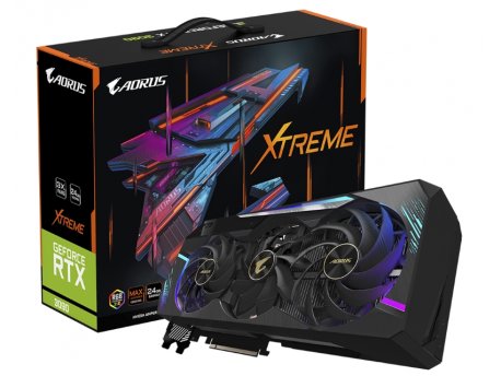 GIGABYTE NVidia GeForce RTX 3090 AORUS XTREME 24GB 384bit GV-N3090AORUS X-24G LHRD