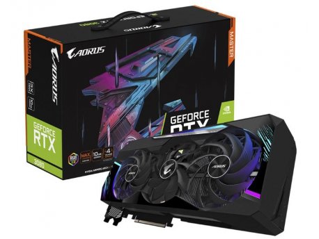GIGABYTE NVidia GeForce RTX 3080 10GB 320bit GV-N3080AORUS M-10GD rev 3.0 LHR