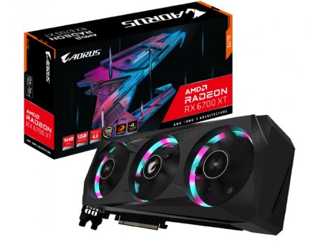 GIGABYTE AMD Radeon RX 6700 XT ELITE 12GB 192bit GV-R67XTAORUS E-12GD