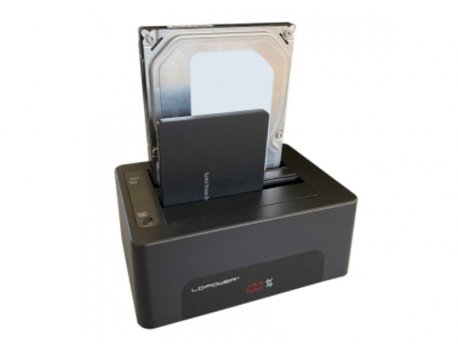 LC POWER LC-DOCK-U3-V crni sa displejom HDD docking station 2xSSD/HDD