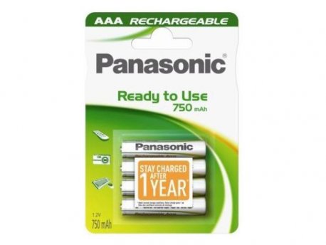PANASONIC Baterije HHR-4MVE/4BC, 750mAh, punj. Ready to use