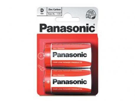 PANASONIC Baterije R20RZ/2BP Zinc Carbon