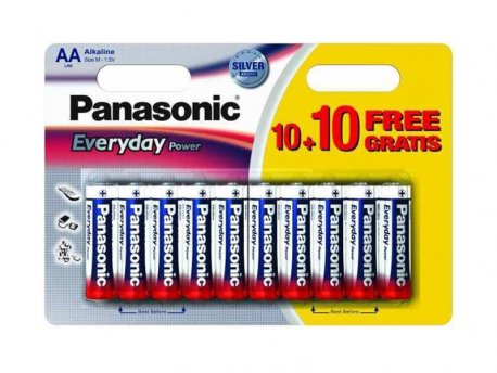 PANASONIC Baterije LR6EPS/20BW-AA 20 kom Alkalne Everyday