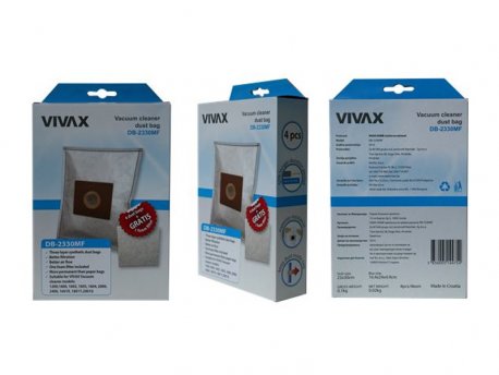 VIVAX Kese za usis. sint. (4kom/pak) + filter, DB-2330MF
