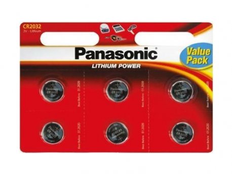 PANASONIC Baterije Litijum CR-2032 L/6bp