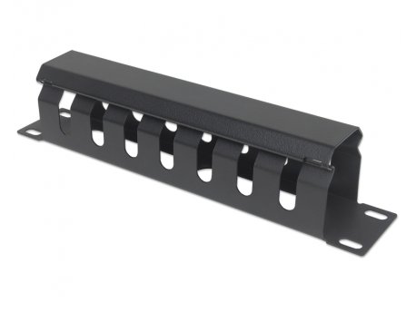 INTELLINET 10'' Rackmount 1U metal cable manager Black