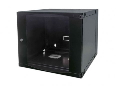 INTELLINET 19 Wallmount Cabinet, 15U/450mm (d), Flatpack,Black