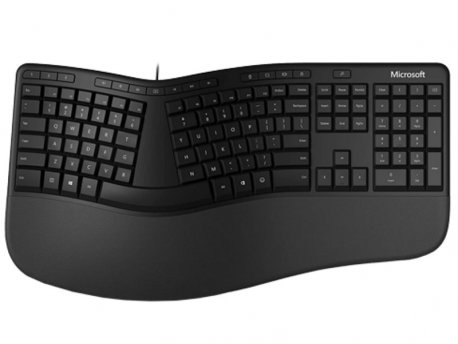 MICROSOFT Žična tastatura Ergonomic (Crna) LXM-00013