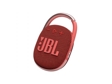 JBL Clip 4 Portable Bluetooth Waterproof Speaker Red