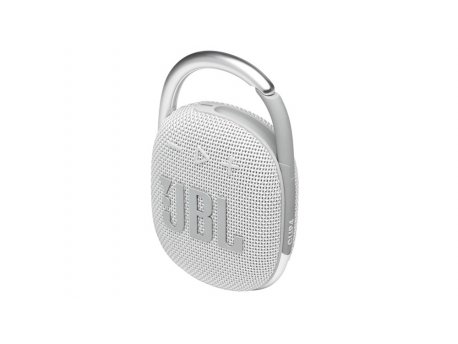 JBL Clip 4 Portable Bluetooth Waterproof Speaker White