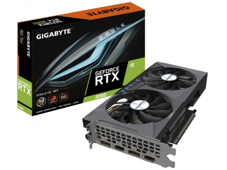 GIGABYTE NVidia GeForce RTX 3060 EAGLE OC 12GB 192bit GV-N3060EAGLE OC-12GD rev 2.0 LHR