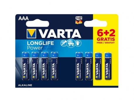 VARTA VARTA-49903SO AAA 1.5V LR03 MN2400, PAK8 CK, ALKALNE baterije LONGLIF