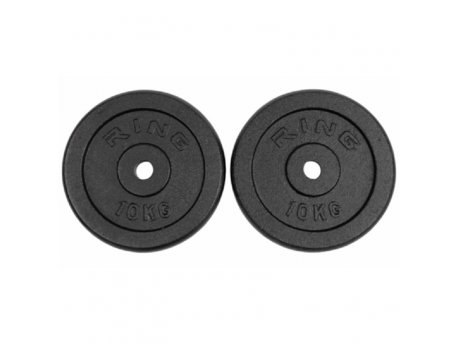 RING Tegovi set 2x10kg liveni crni
