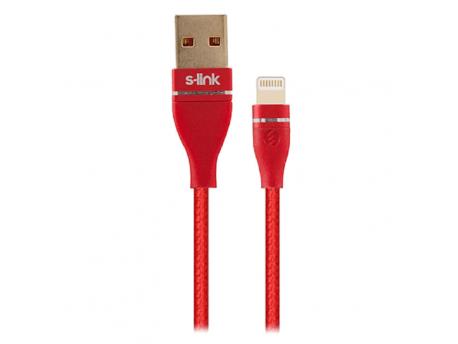S-LINK USB data kabl Lightning SW-C640 (Crveni)