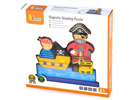 VIGA Magnetna puzzla - pirati