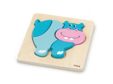 VIGA Slagalica Hippo
