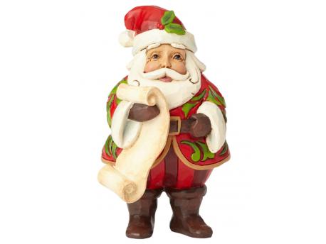 JIM SHORE Mini Santa With List