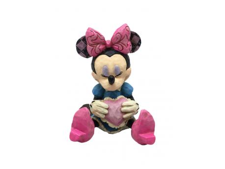 JIM SHORE Minnie Mouse with Heart Mini Figure