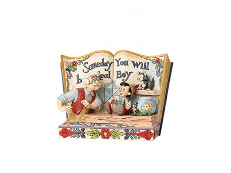 JIM SHORE Someday You Will Be A Real Boy Storybook Pinocchio